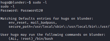 sudo list