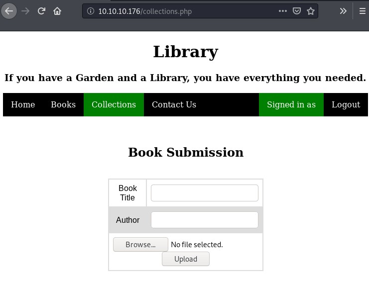 book submission